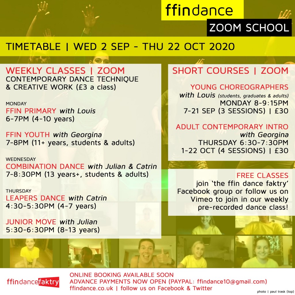 Zoom School Timetable